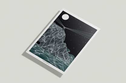 A4/A3 Bullrock Lighthouse, Co.Cork Ireland Print