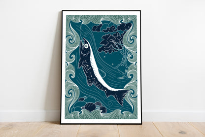 A4/A3/A2 Salmon Of Knowledge, Irish Mythology, Limited Edition print
