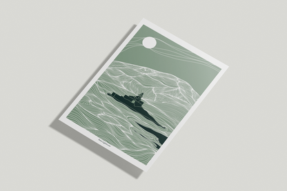 A4/A3 Fenit Lighthouse, Co.Kerry, Ireland Print