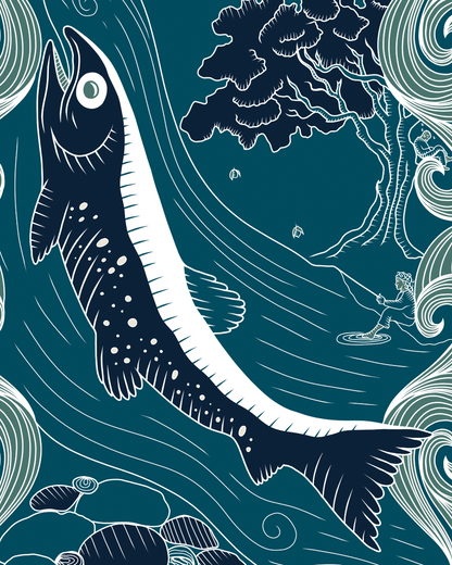 A4/A3/A2 Salmon Of Knowledge, Irish Mythology, Limited Edition print