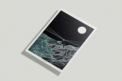 A4/A3 Baily Lighthouse, Howth, Co.Dublin Ireland Print