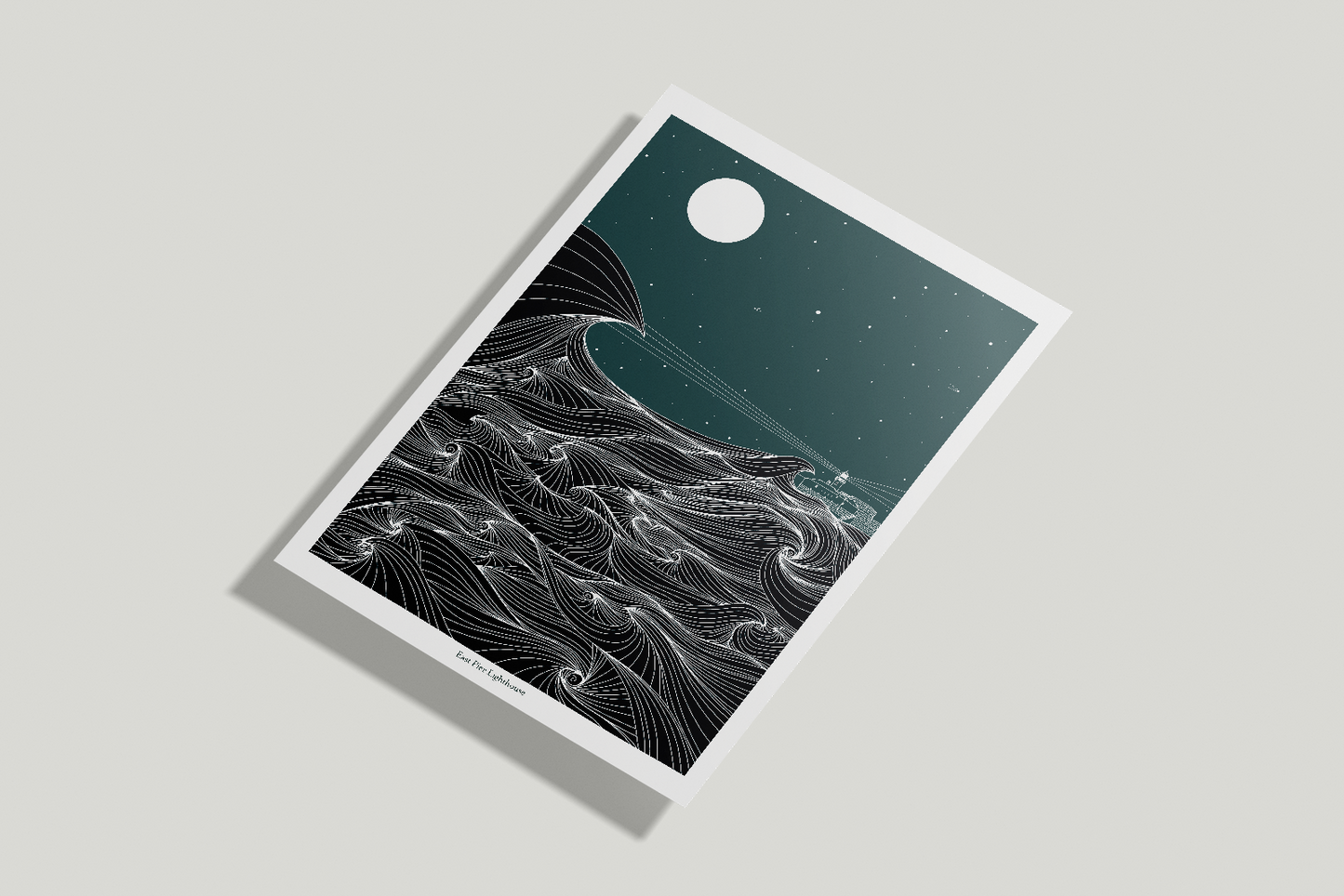 A4/A3 East Pier Lighthouse, Dún Laoghaire, Co.Dublin Ireland Print