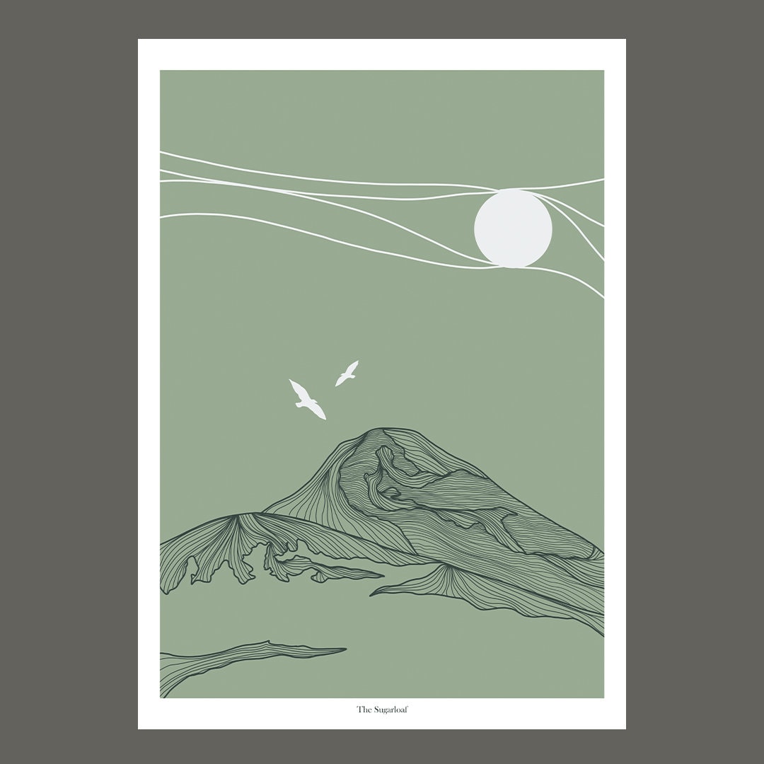 A4/A3 Sugar Loaf Mountain Co.Wicklow Ireland Print