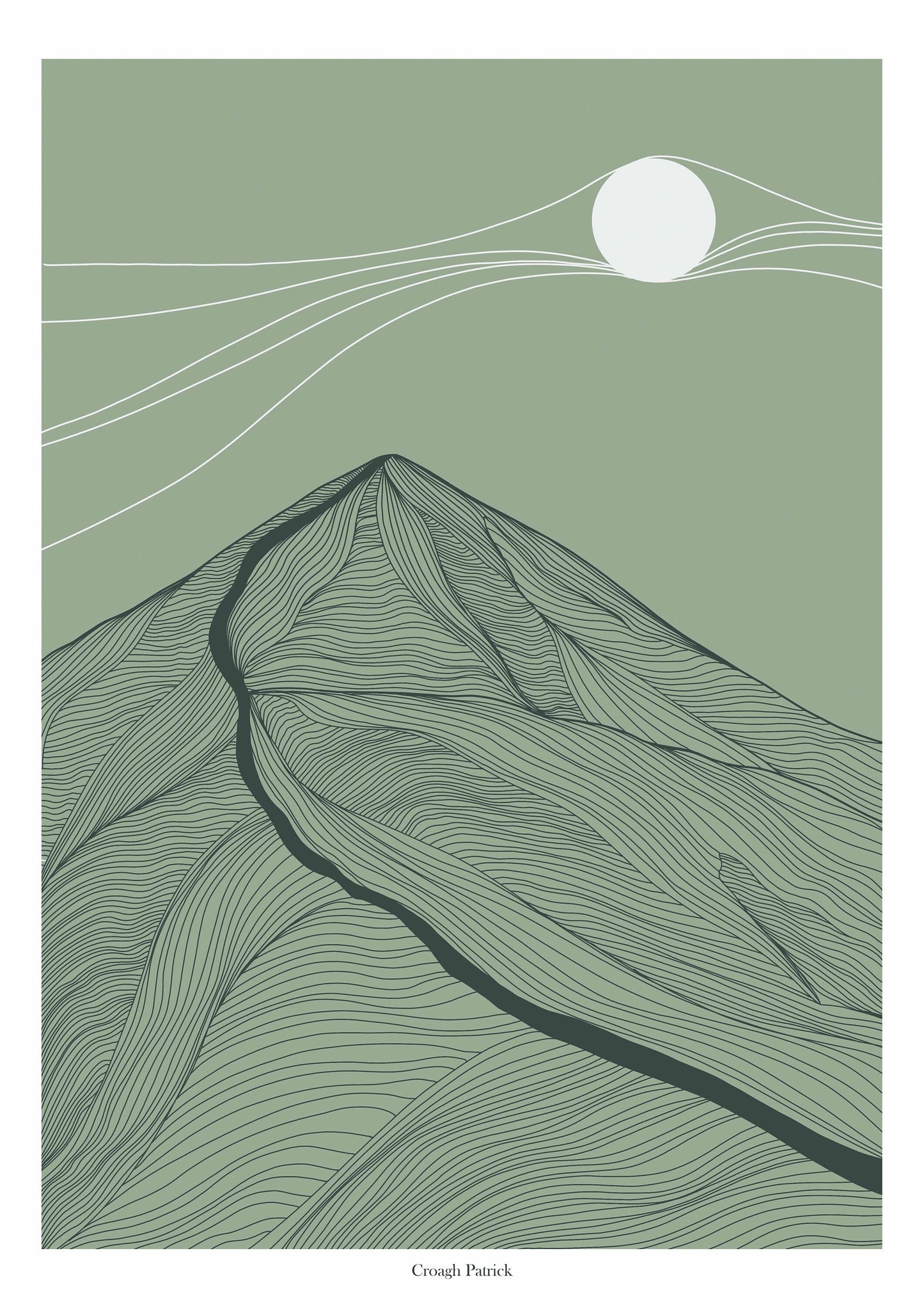 A4/A3 Croagh Patrick Mountain Co.Mayo Ireland Print