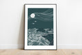 A4/A3 Forty foot Swimming spot Co.Dublin Ireland Print