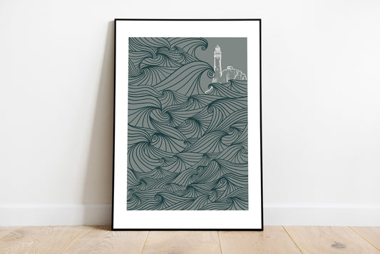 A4/A3 Fastnet Lighthouse Co.Cork Ireland Print