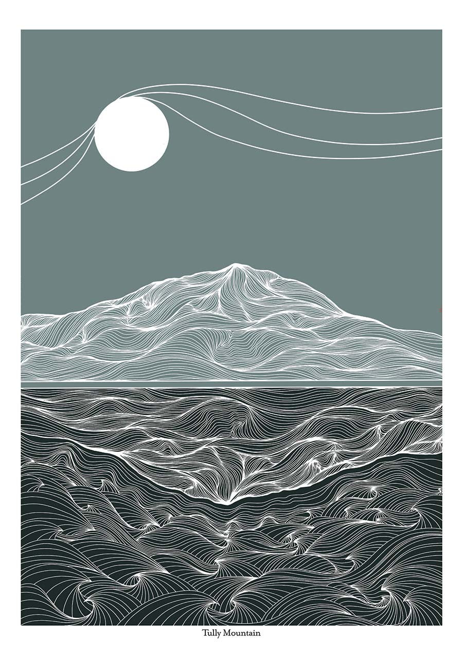 A4/A3/A2 Tully Mountain in Connemara Co.Galway Ireland Print