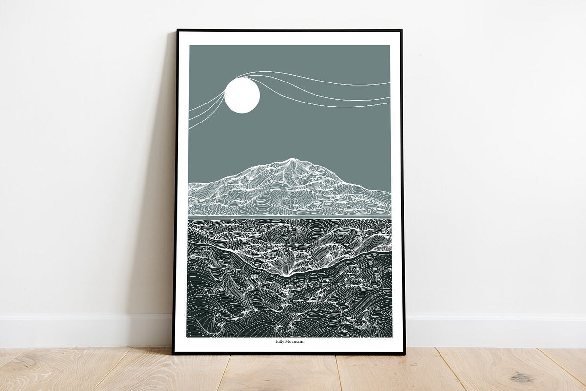A4/A3/A2 Tully Mountain in Connemara Co.Galway Ireland Print