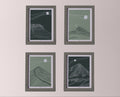 A4/A3 Hiking set of 4 prints of the Irish Mountains