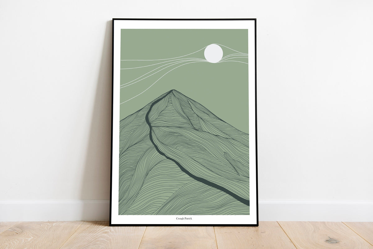 A4/A3 Hiking set of 4 prints of the Irish Mountains