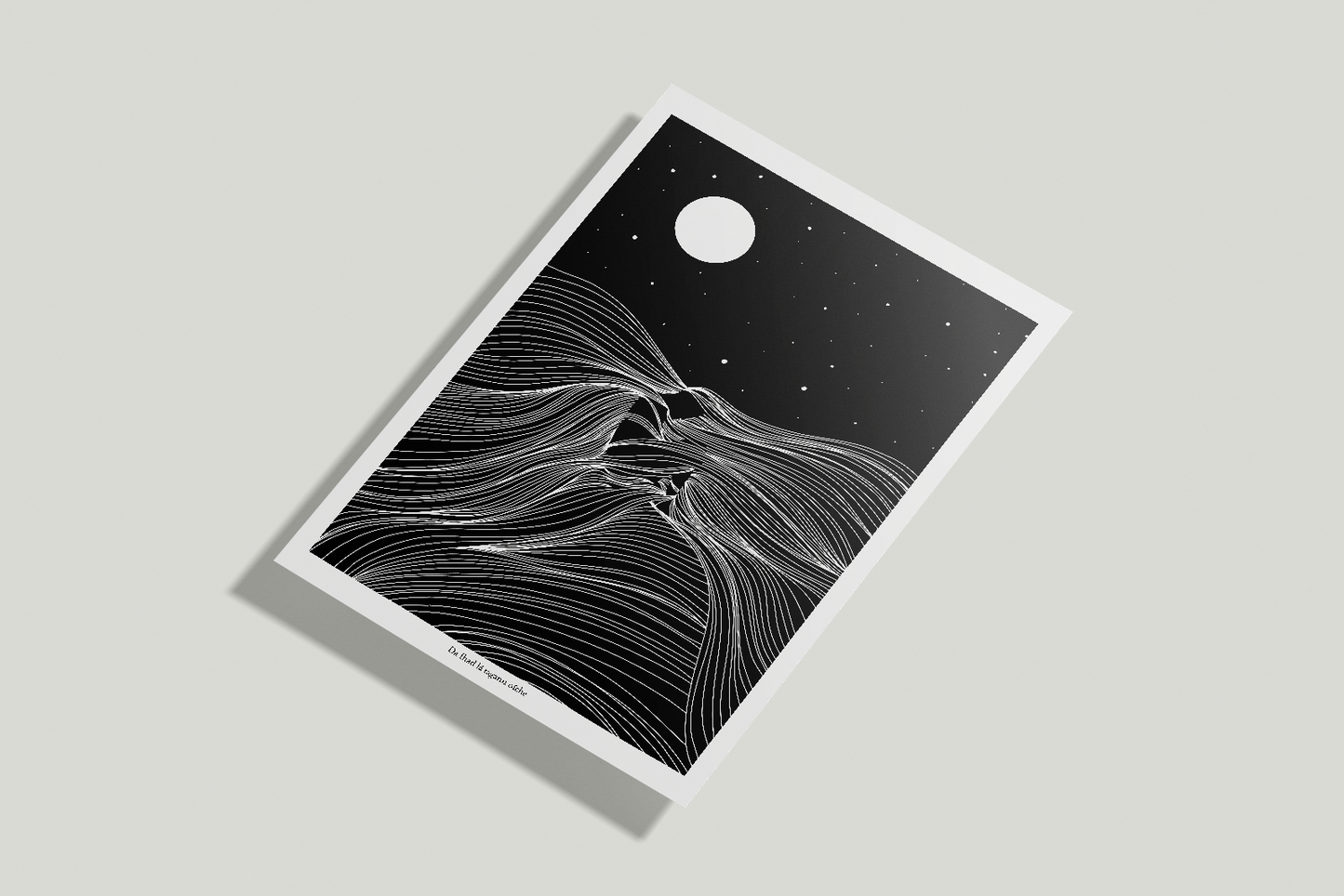 A4/A3 The long Night 1 - Irish Sean Fhocail Print
