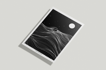 A4/A3 The Long Nights 2- Irish Sean Fhocail Print