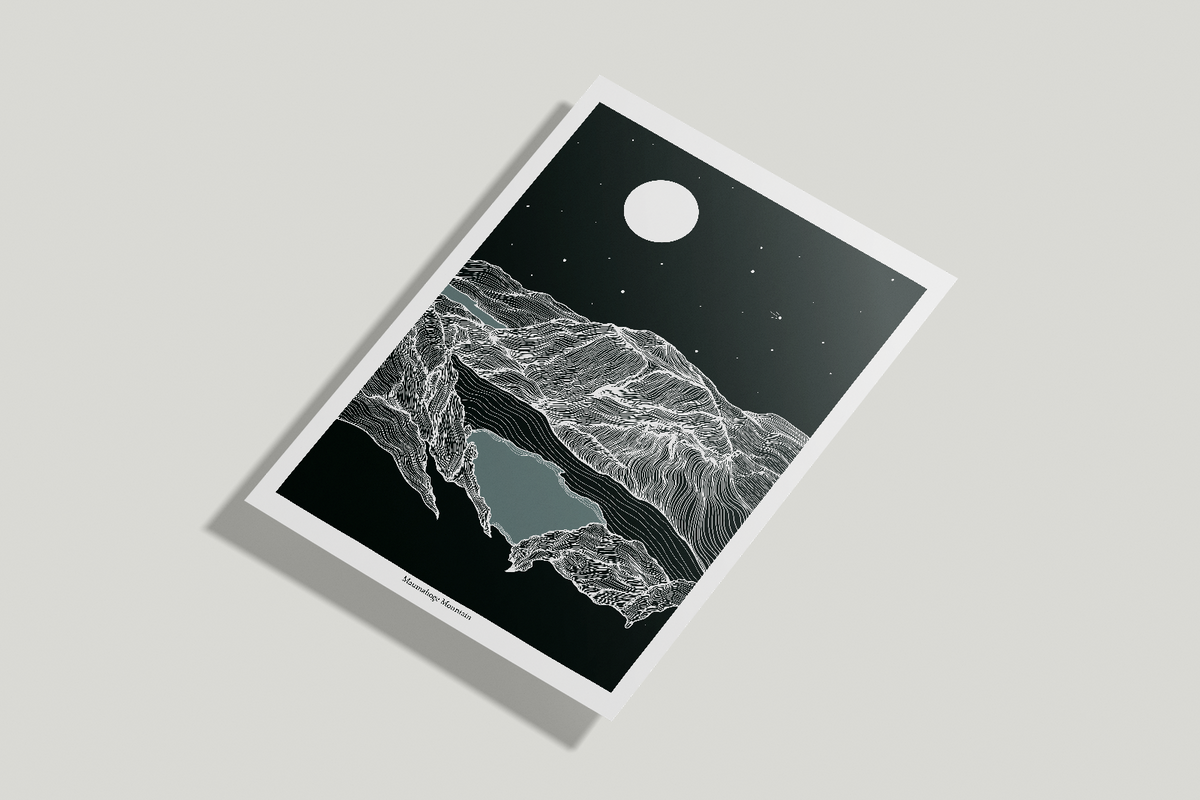 A4/A3 Maumahoge Mountain Co.Galway Connemara Ireland Print