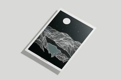 A4/A3 Maumahoge Mountain Co.Galway Connemara Ireland Print