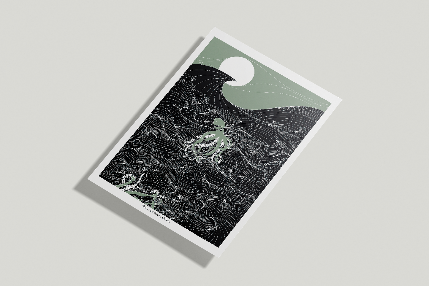 A4/A3 Octopus under the Irish Sea Print near Achill Island Co. Mayo