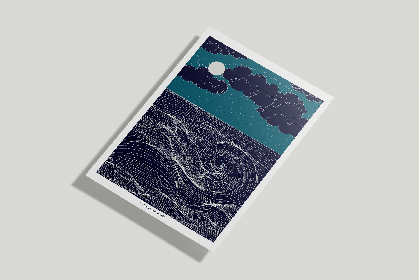 A4/A3  Cutting the waves, Irish Surfing print